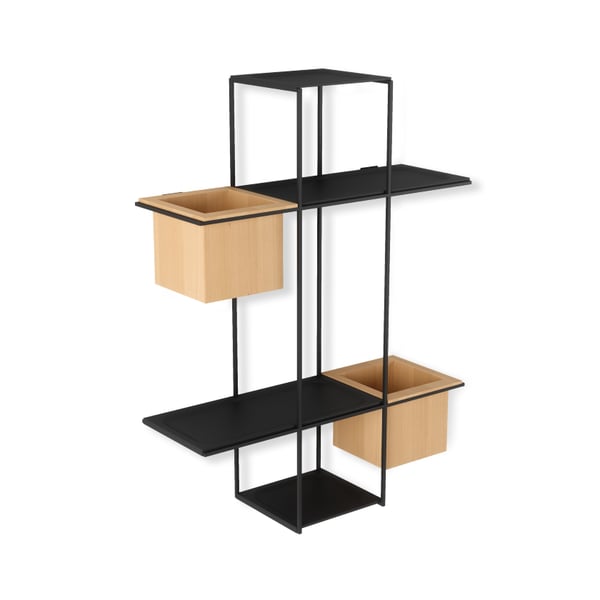 Ραφιέρα τοίχου Cubist sand-black Umbra